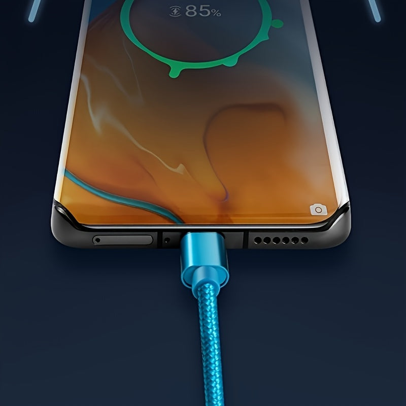 USB Type C cable for fast and safe charging is suitable for, Redmi, OnePlus mobile phone charging cables, with a length of 1m/2m/3m
