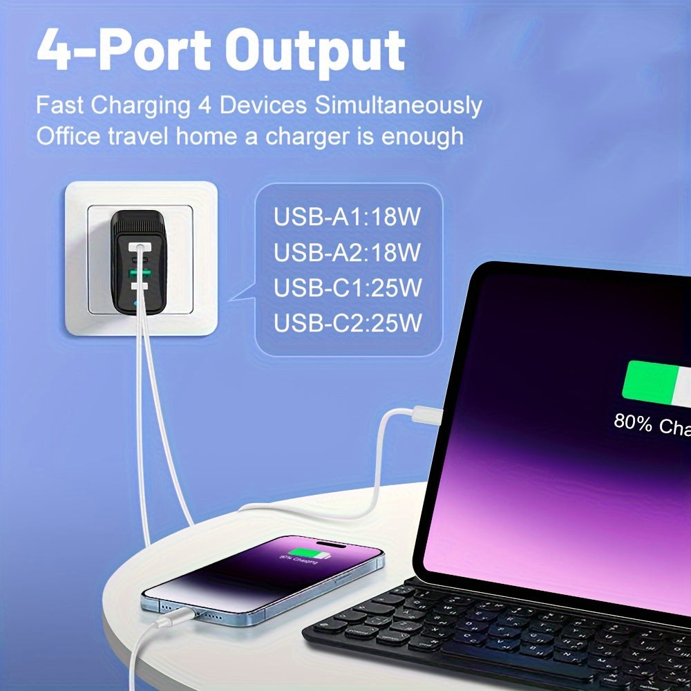 Fast Charging Adapter KAXOE 40W Dual USB-C PD Charger