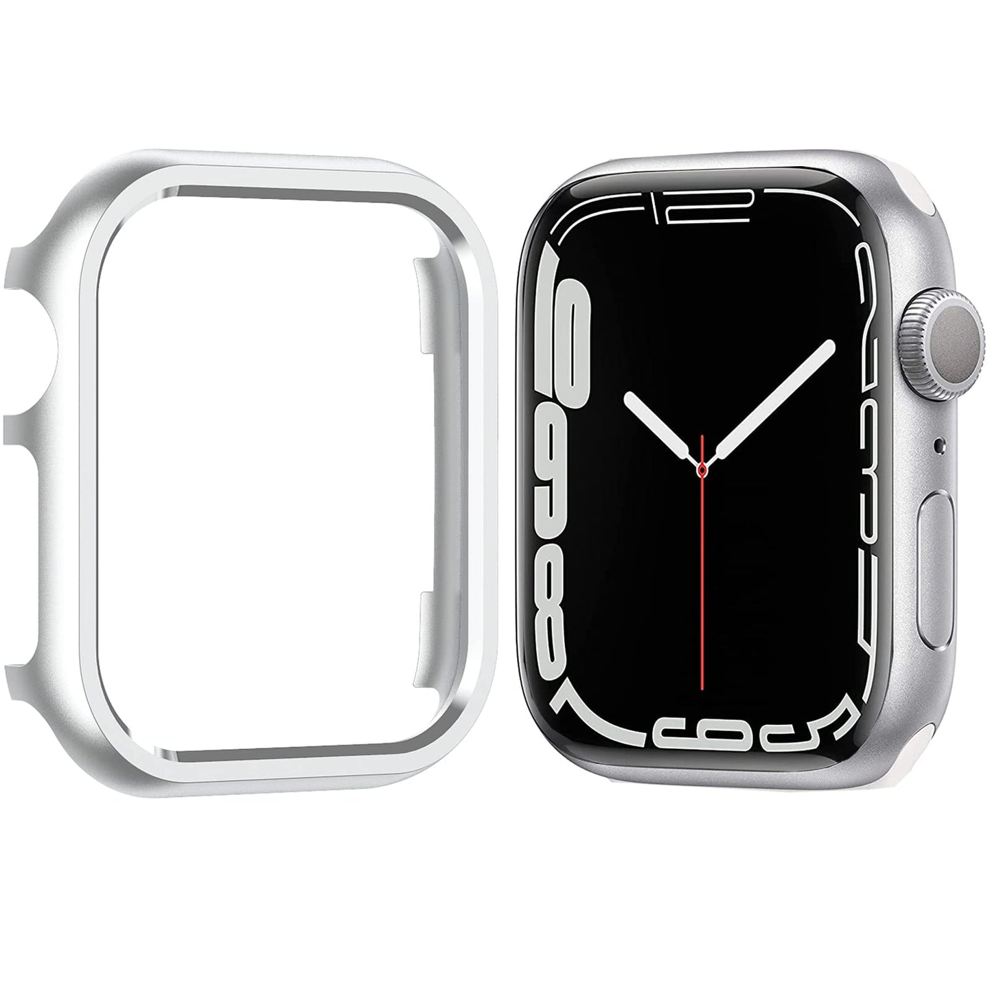 Glass+Cover For Apple Watch case 9 8 7 6 SE 5 iWatch Accessorie Screen Protector Apple watch serie 44mm 40mm 41mm 45mm 42mm 38mm