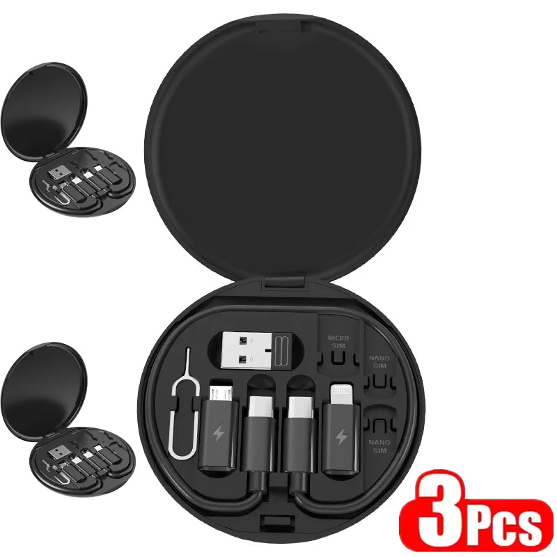 Multi USB Type C to C 60W Fast Charging Adapter Cable Kit