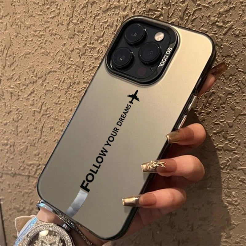 Travel-Inspired Airplane Route Design TPU Basic Case for iPhone