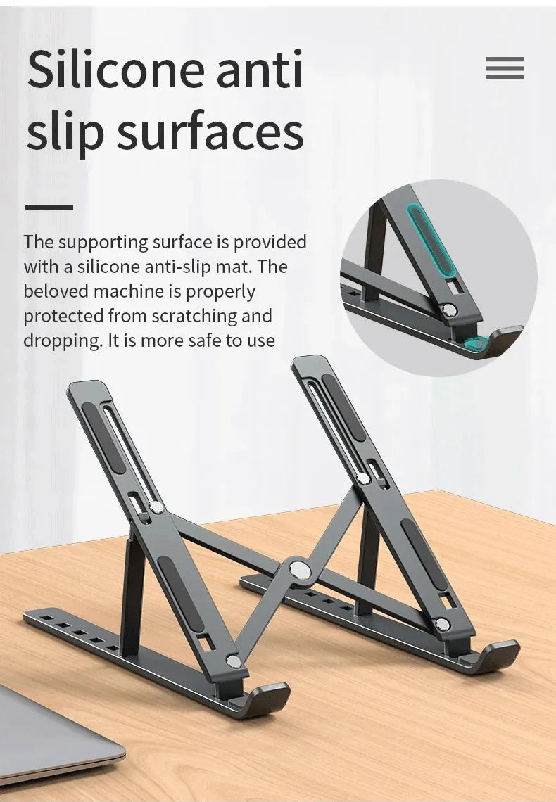 Foldable Laptop Stand Adjustable Portable Notebook Bracket Support
