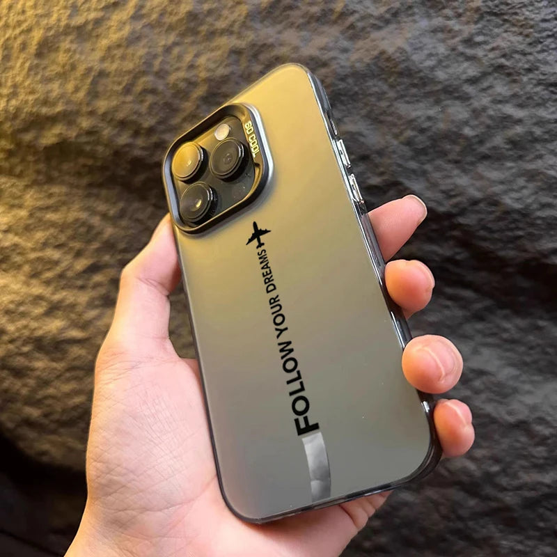 Travel-Inspired Airplane Route Design TPU Basic Case for iPhone