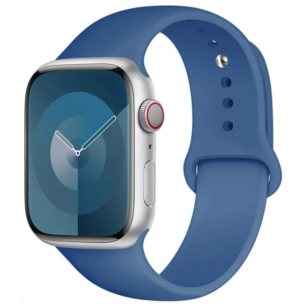 Silicone Band For Apple Watch strap sport bracelet iwatch series 8 7 6 5 4 3 SE 9 Ultra 2 49mm