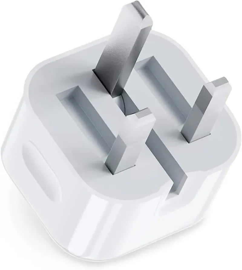 Fast USB C Power Adapter UK Plug 20W 25W iPhone Samsung