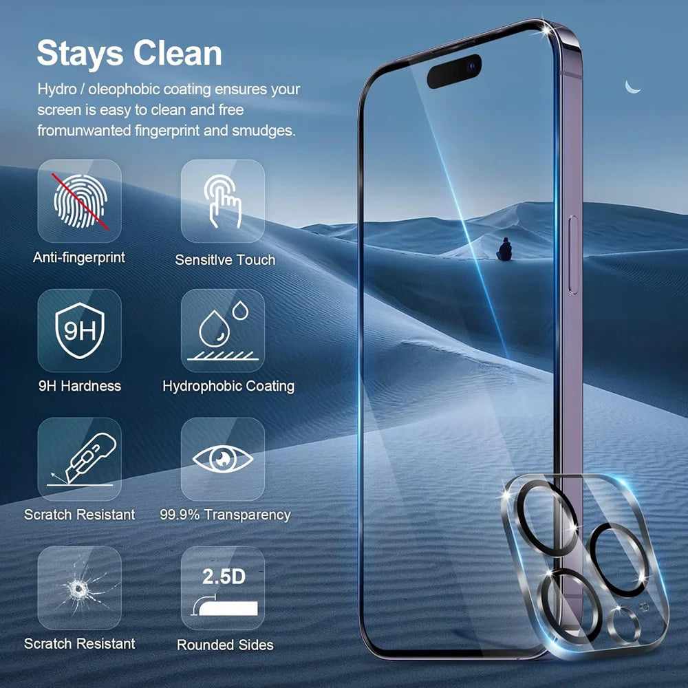 HD Screen Protection Tempered Glass For iPhone