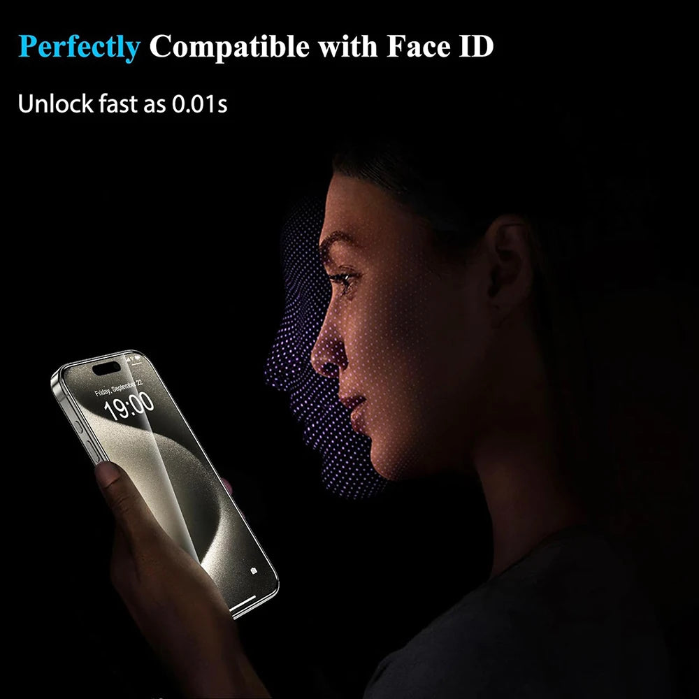 4Pcs Tempered Glass Screen Protector For iPhone Models