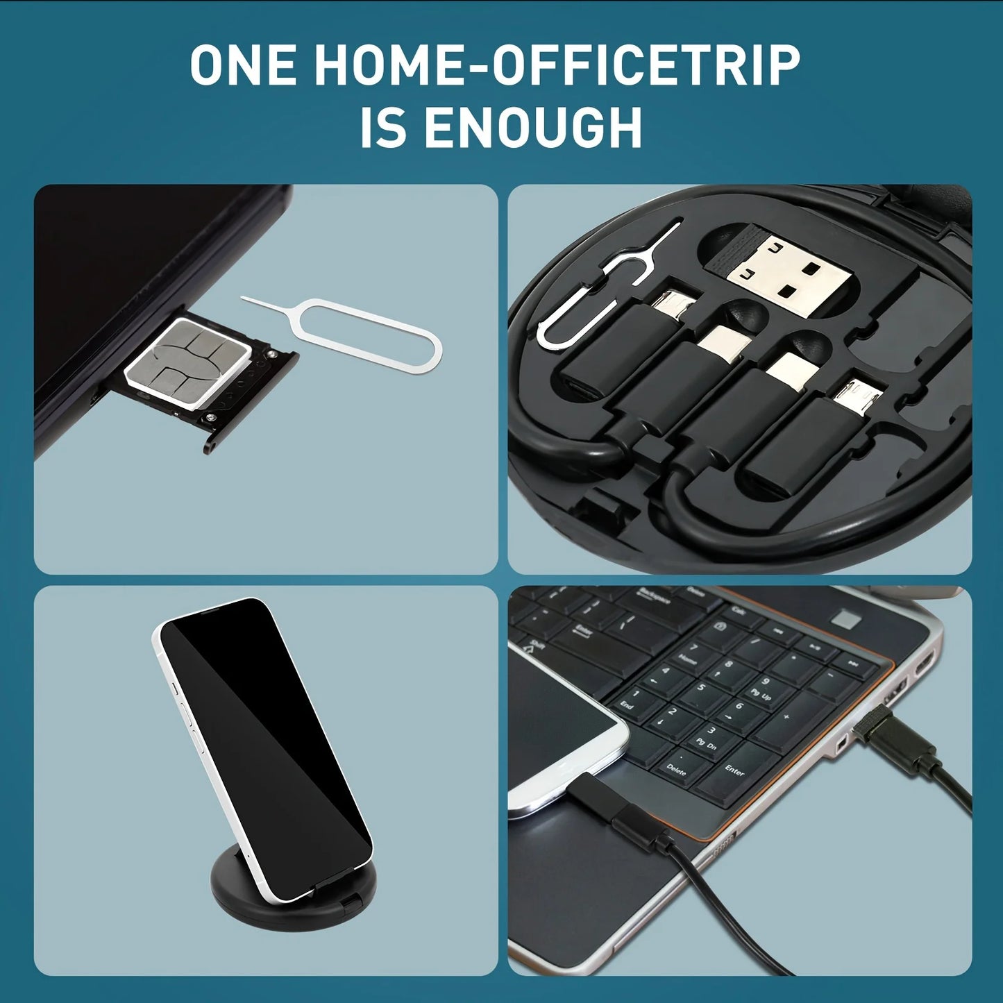 Multi USB Type C to C 60W Fast Charging Adapter Cable Kit
