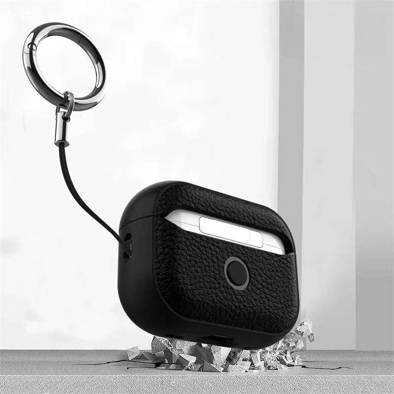 Leather Texture Case For Apple Airpods