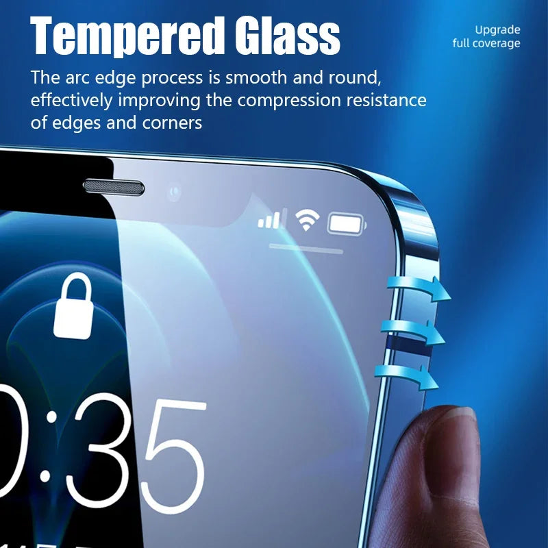 Shield Your Privacy: 1-5PCS Anti-Spy Glass for iPhone Models 11 to 15