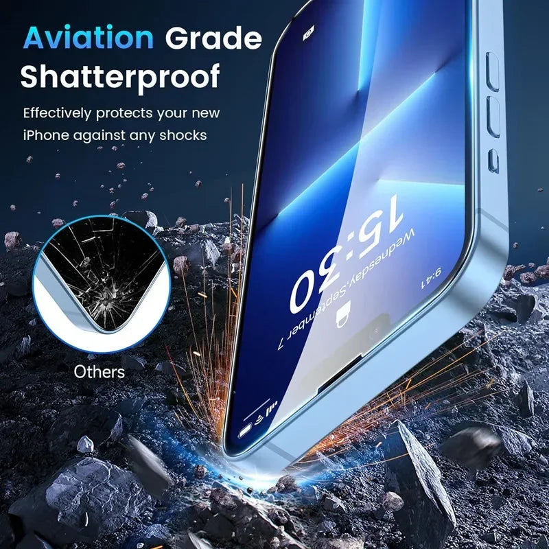 5Pcs Tempered Glass iPhone Screen Protector Tempered Glass