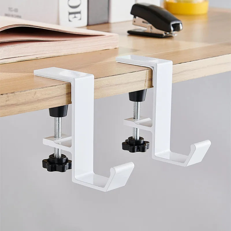 Adjustable Desk Hook Headset Hanger Holder Office Organizer