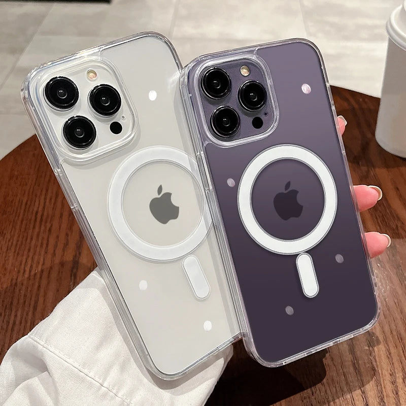 For MagSafe Magnetic Clear iPhone Case | Shockproof Cover