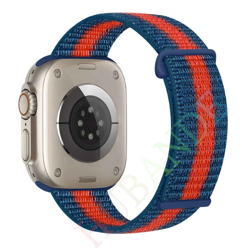 Nylon Loop Strap for Apple Watch Band 46mm 40mm 44mm 45mm 42mm 41mm 38mm Smart Belt Bracelet for IWatch Ultra 49mm 8/7/6/SE/5/4
