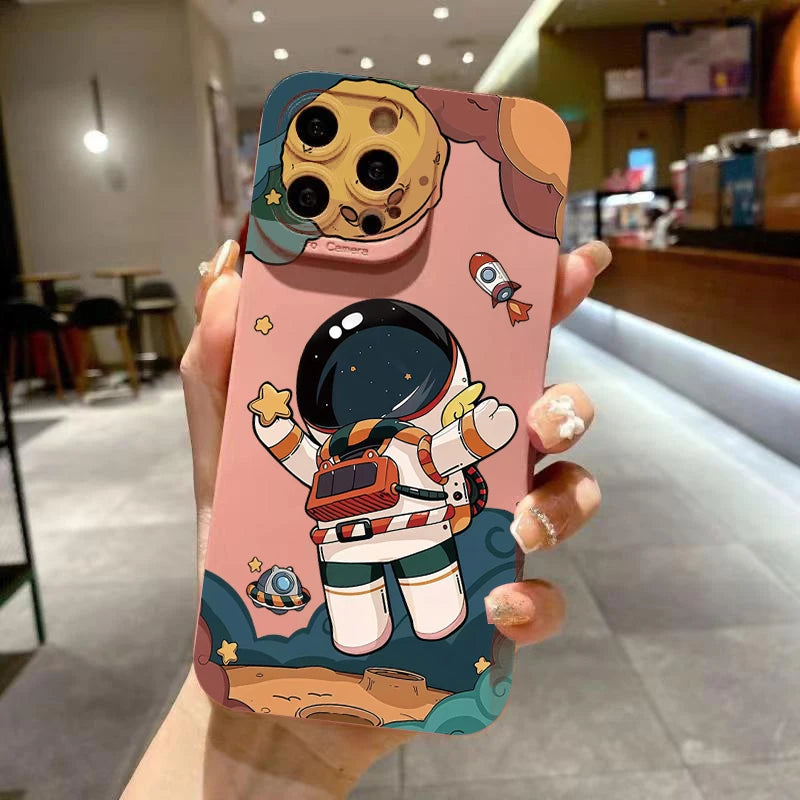 Cartoon Astronaut Phone Case
