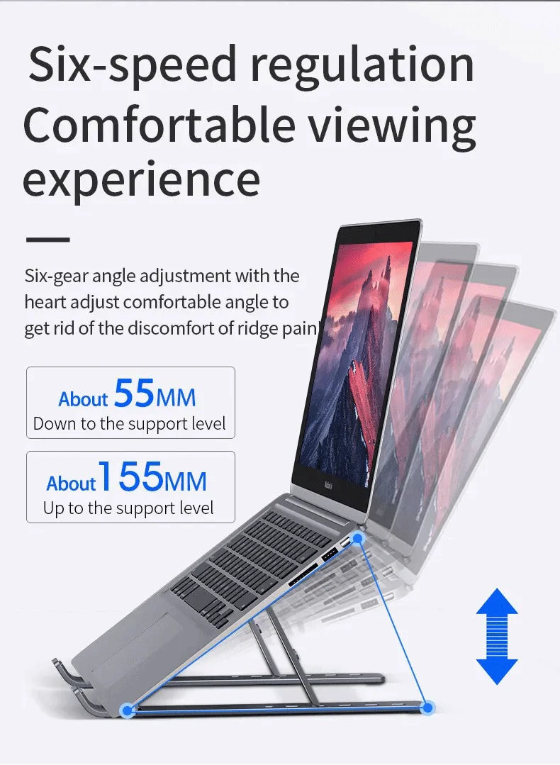 Foldable Laptop Stand Adjustable Portable Notebook Bracket Support