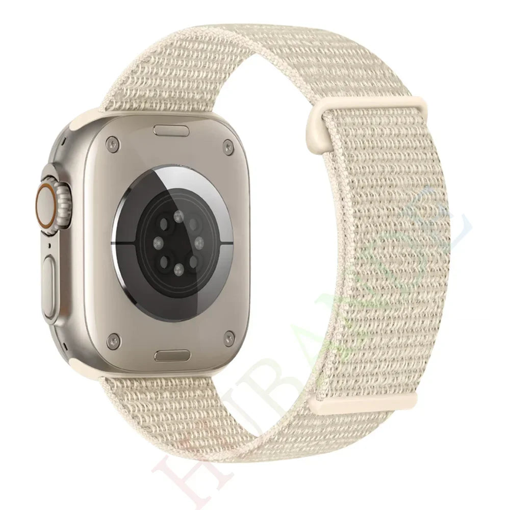 Nylon Loop Strap for Apple Watch Band 46mm 40mm 44mm 45mm 42mm 41mm 38mm Smart Belt Bracelet for IWatch Ultra 49mm 8/7/6/SE/5/4