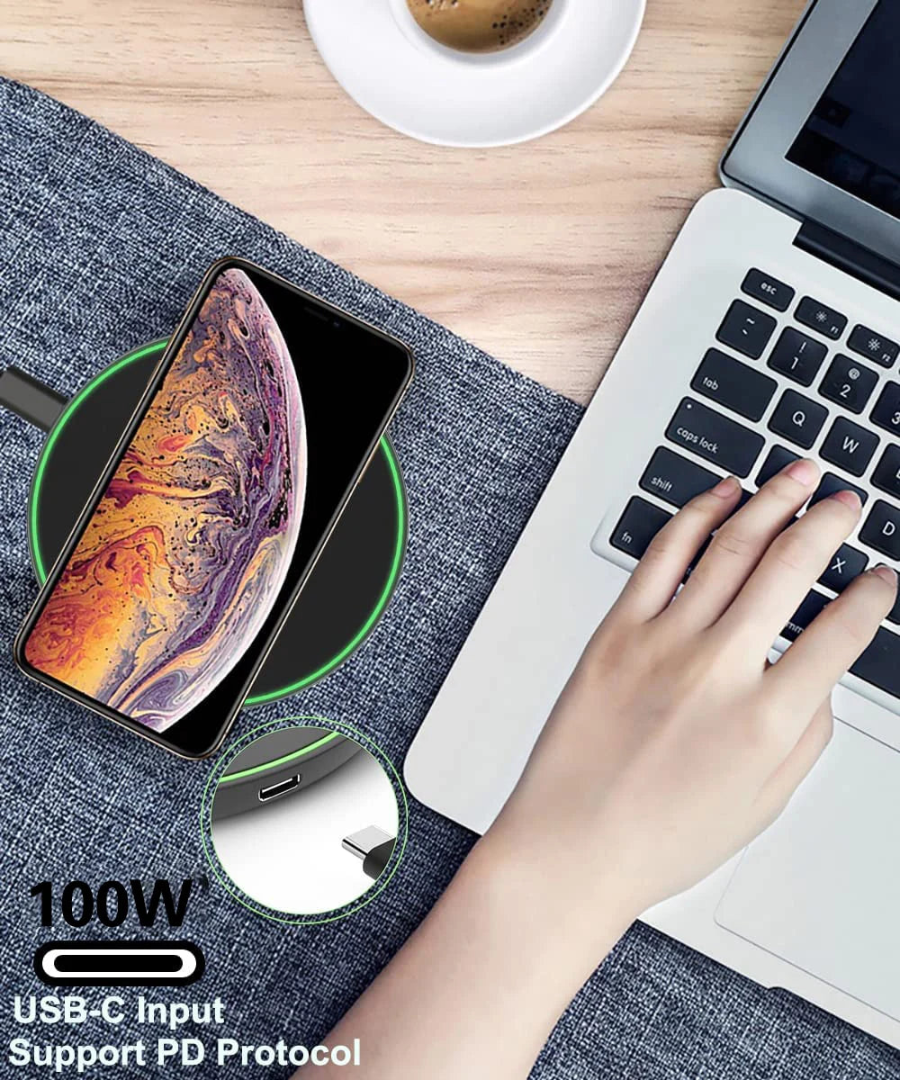 200W Wireless Charger | Fast Induction Charging Pad iPhone