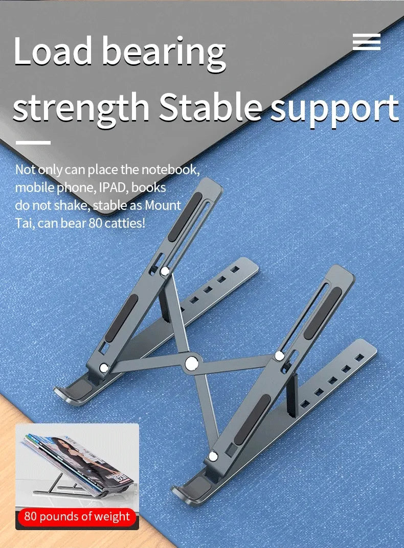 Foldable Laptop Stand Adjustable Portable Notebook Bracket Support