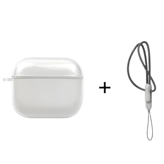 Ultimate AirPods Protection: Clear Charging Case with Shockproof Design
