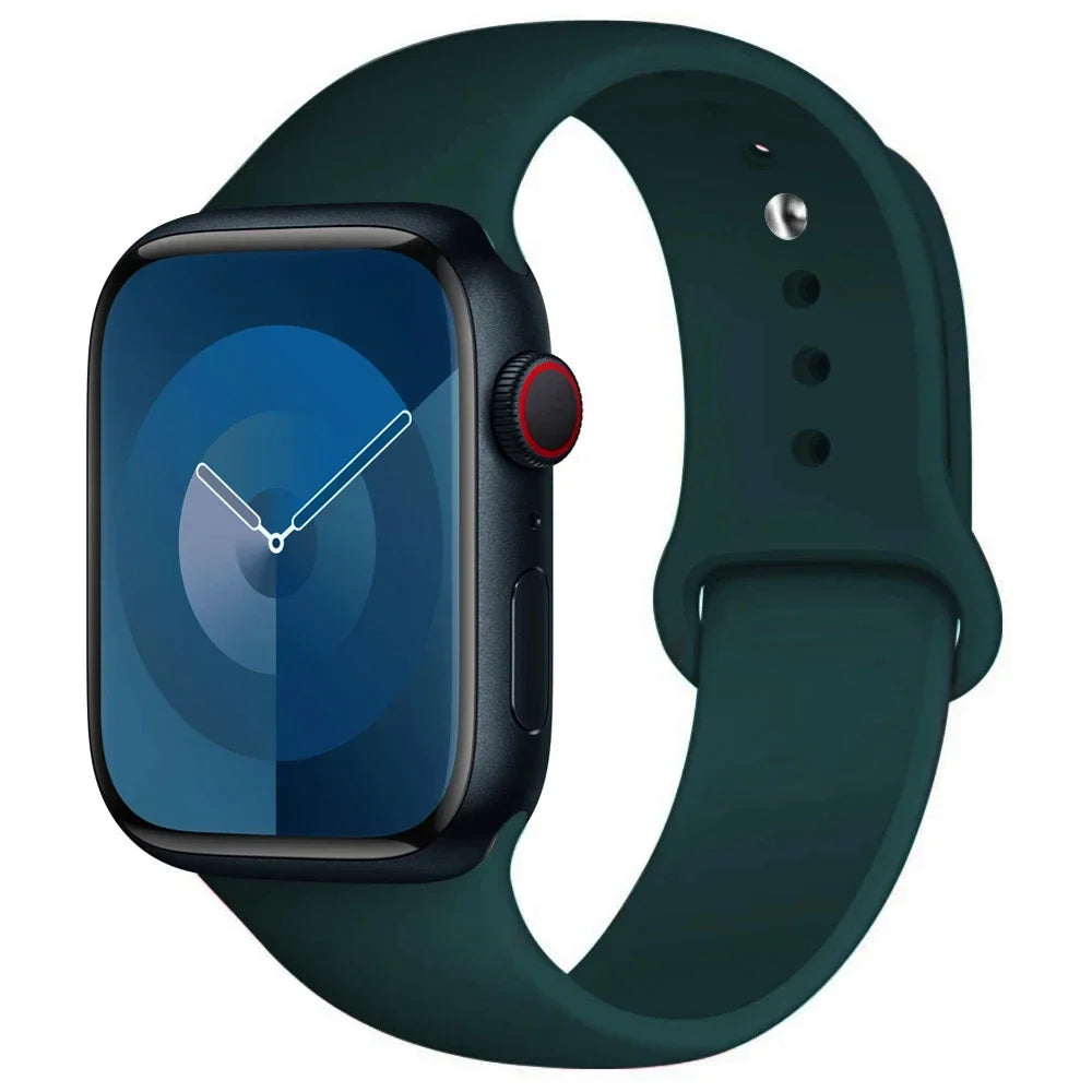Silicone Band For Apple Watch strap sport bracelet iwatch series 8 7 6 5 4 3 SE 9 Ultra 2 49mm