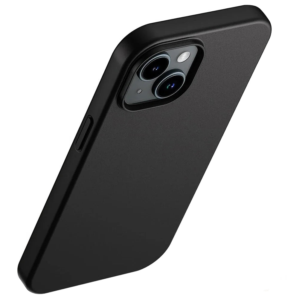 Black Matte Silicone iPhone Case – Soft TPU Cover for iPhone 11 Pro