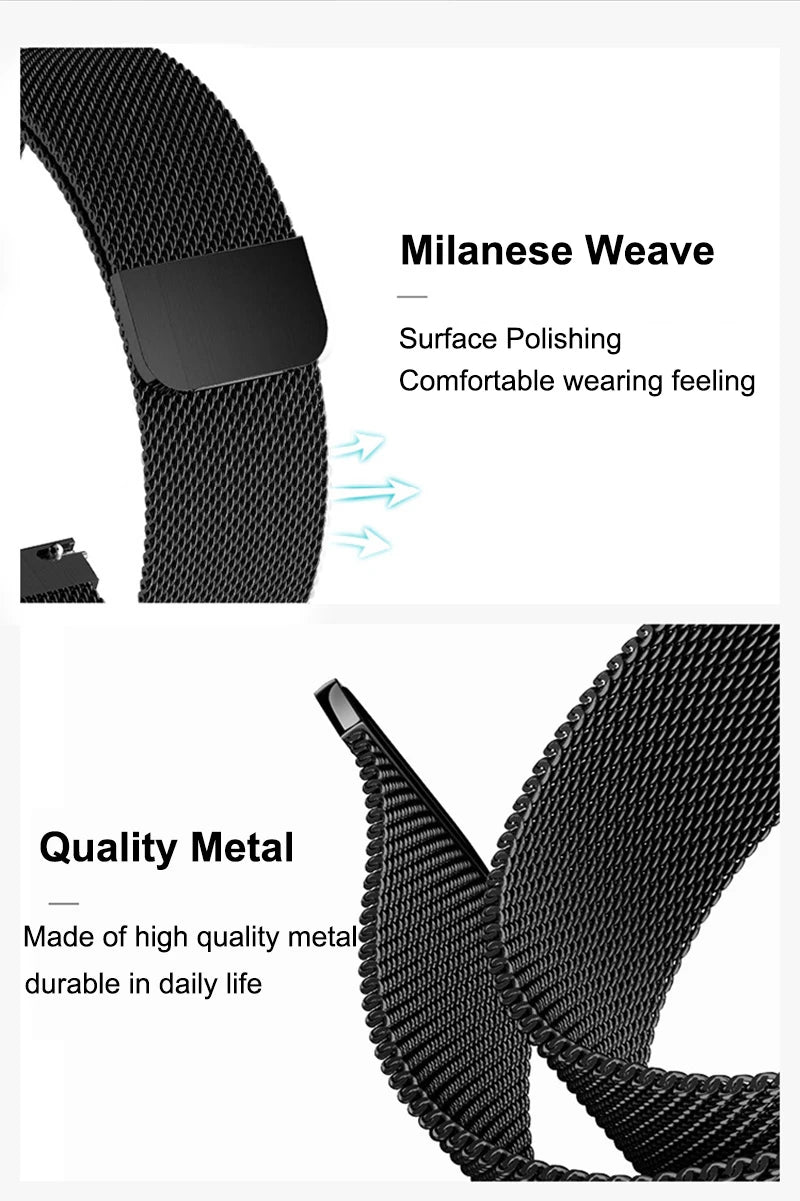 Milanese Loop Strap for Samsung Galaxy Watch 7 6 5 4