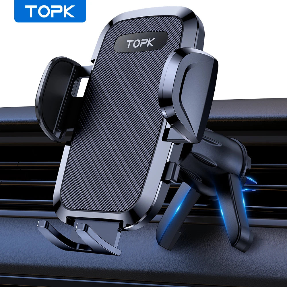 TOPK Car Magnet Phone Mount Flexible Holder for Car Air Vent