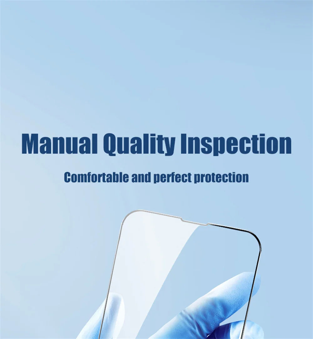 1~3 PCS protector pantalla For IPhone 16 15 14 13 12 11 Pro Max Tempered Glass iPhone 15 Pro max Screen Protector iPhone13 Mini Cristal templado iPhone14 PlusFilm iPhone15 ProMax Original Phone Film & Camera Protectors