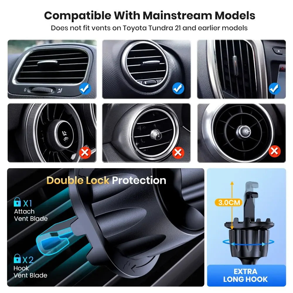 Mobile Phone Holder for Car Air Outlet Gravity Sensor Stand