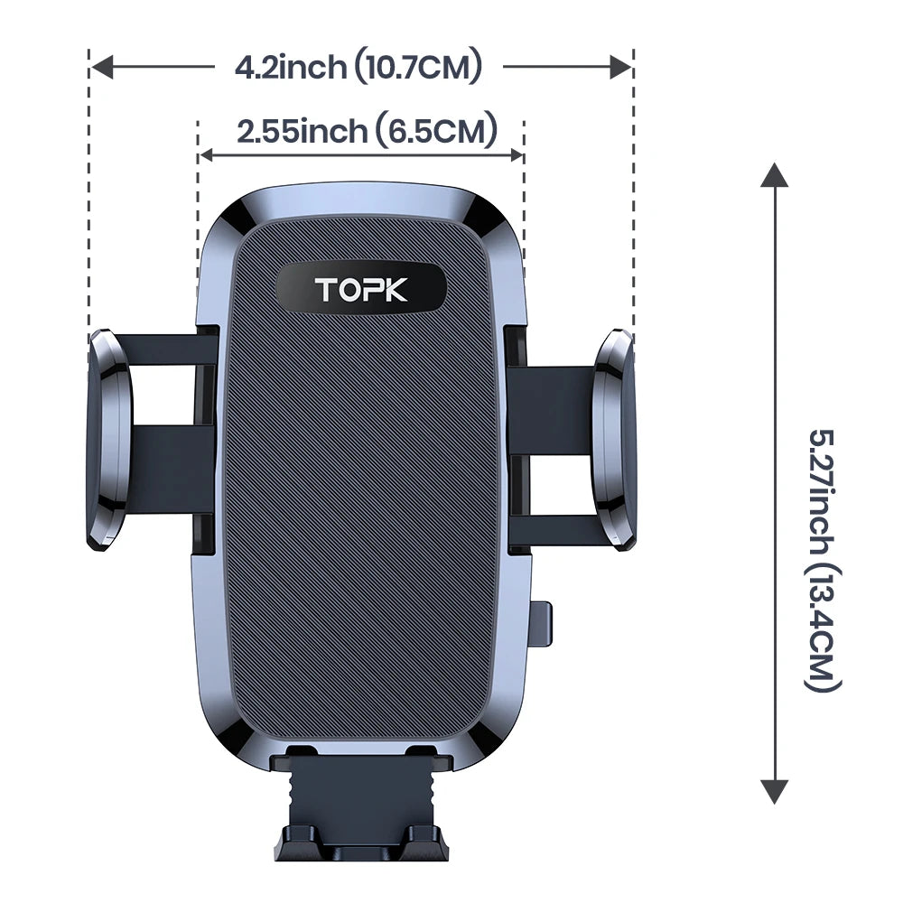 TOPK Car Magnet Phone Mount Flexible Holder for Car Air Vent