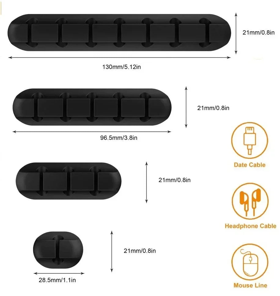 VIKEFON Cable Organizer Wire Holder Clips Desk Management