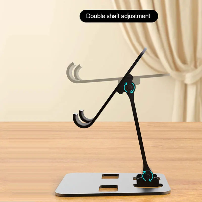 Universal Aluminum Foldable Mobile Phone Stand Holder – Compatible with Smartphones