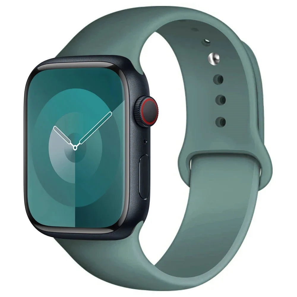 Silicone Band For Apple Watch strap sport bracelet iwatch series 8 7 6 5 4 3 SE 9 Ultra 2 49mm