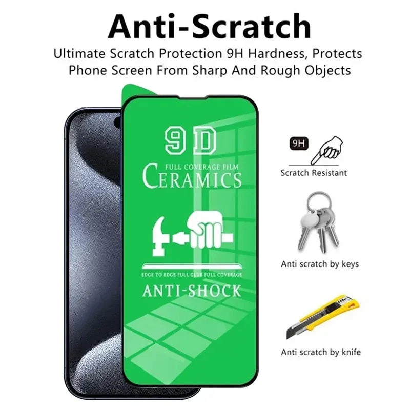 5PCS HD Soft Ceramic iPhone Screen Protector Shockproof