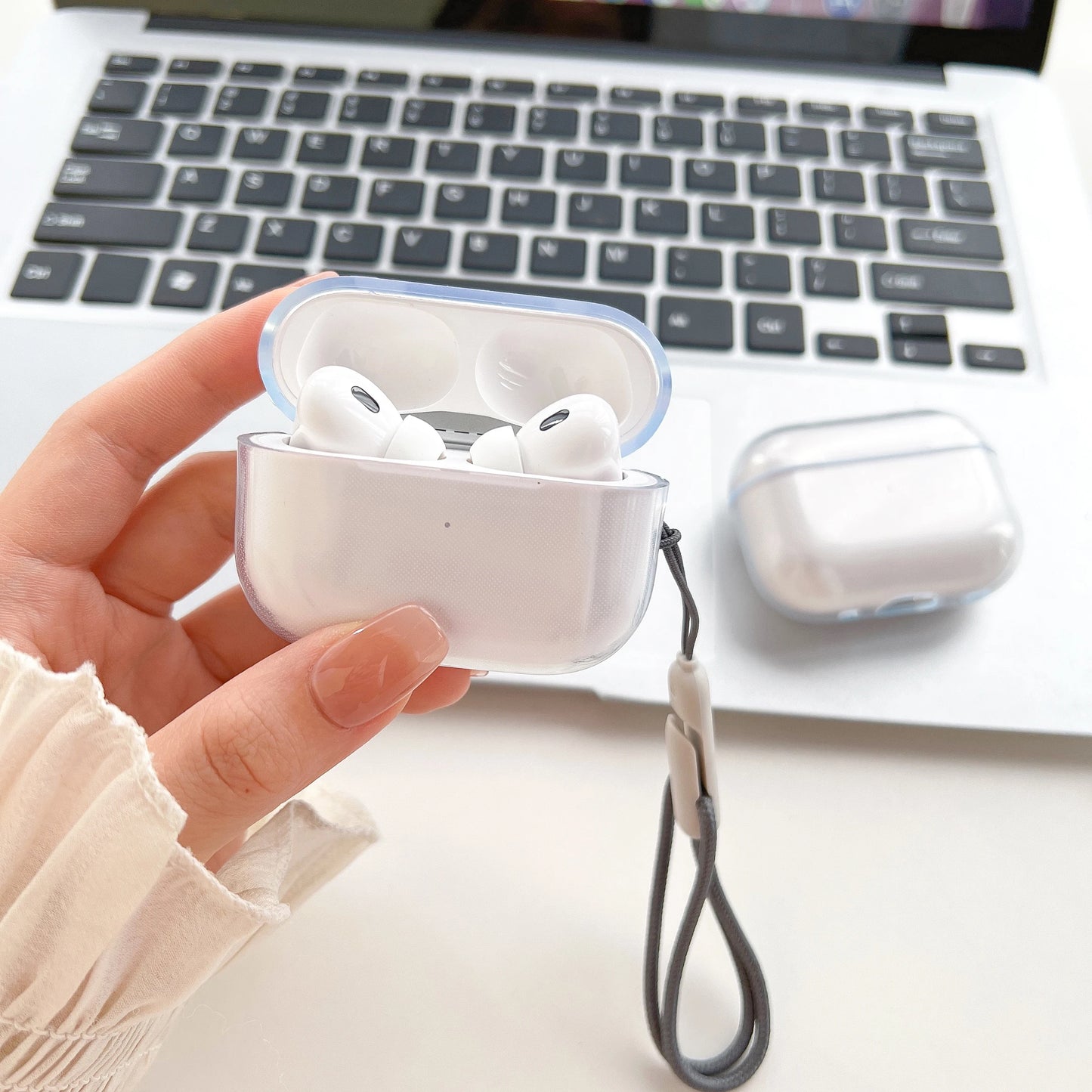 Ultimate AirPods Protection: Clear Charging Case with Shockproof Design