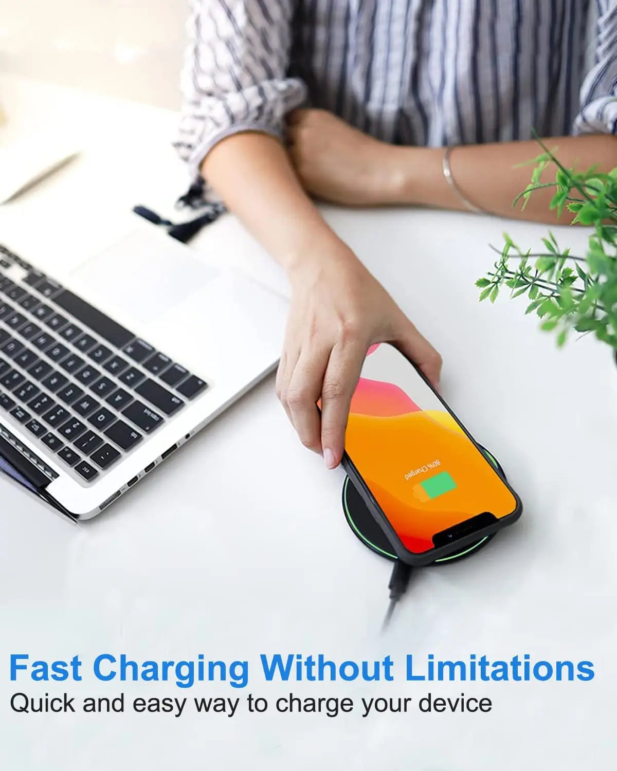 200W Wireless Charger | Fast Induction Charging Pad iPhone