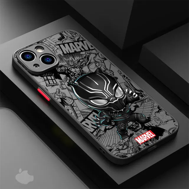 Cartoon Marvel Groot Spiderman Shockproof iPhone Armor Case