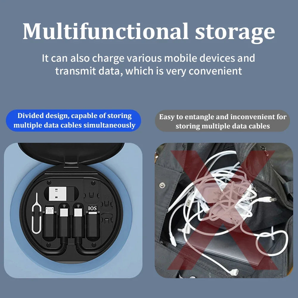 Multi USB Type C to C 60W Fast Charging Adapter Cable Kit