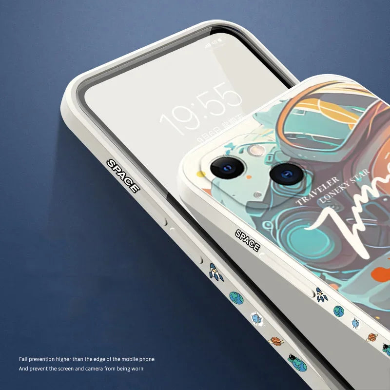 Saturn Cute Astronaut Phone Case