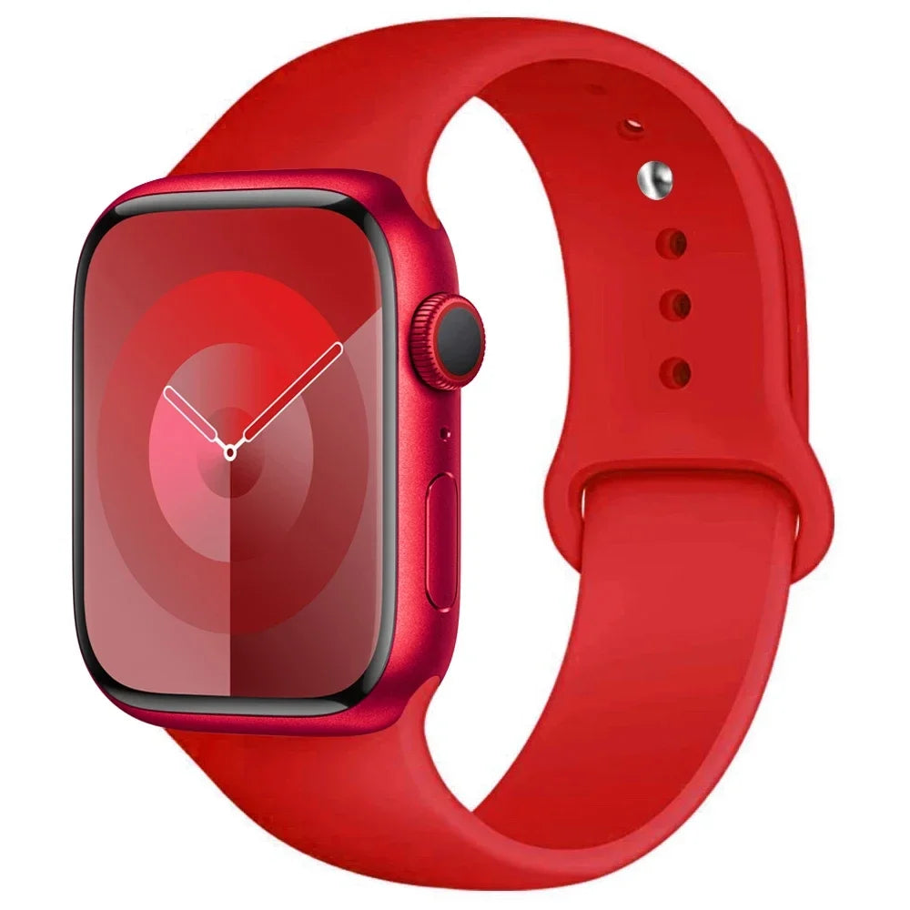Silicone Band For Apple Watch strap sport bracelet iwatch series 8 7 6 5 4 3 SE 9 Ultra 2 49mm