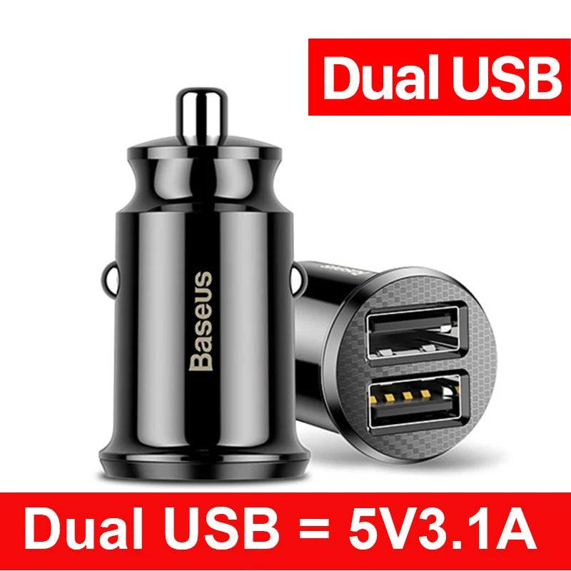 Baseus USB Car Charger Fast Charging | Car USB Charger iPhone