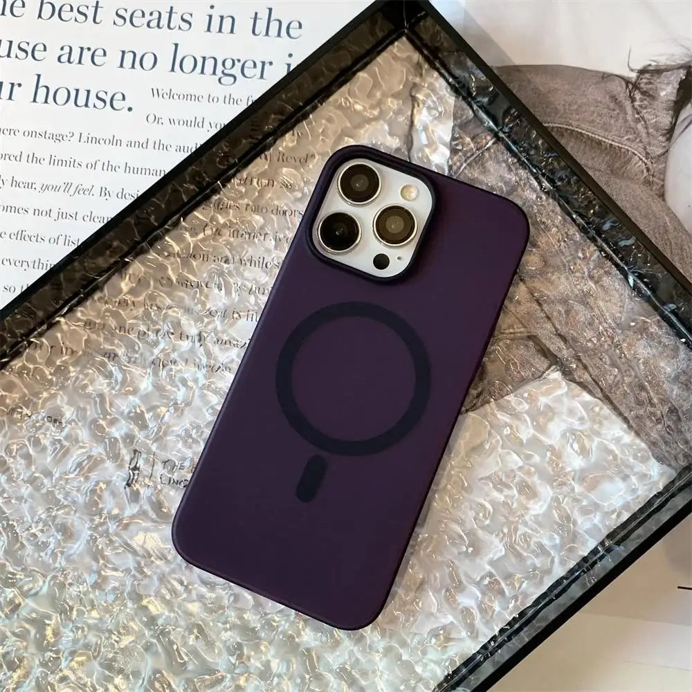 Matte Ultra-Thin iPhone MagSafe Case Shockproof Translucent