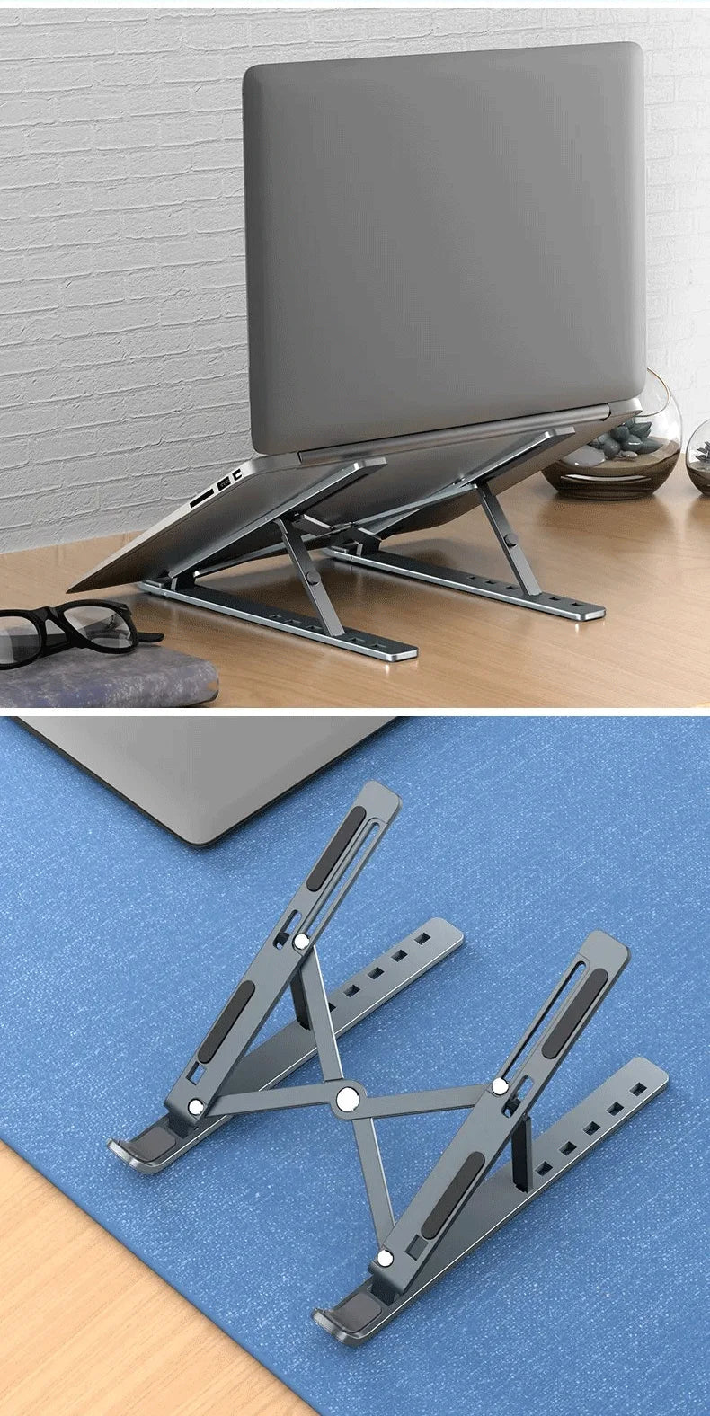 Foldable Laptop Stand Adjustable Portable Notebook Bracket Support