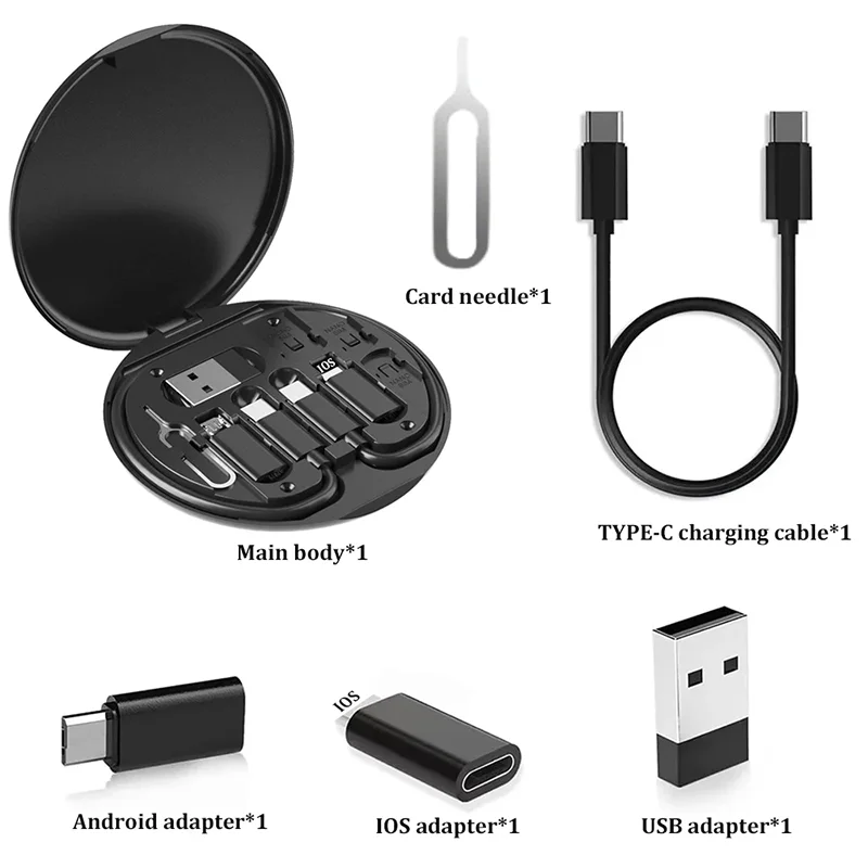 Multi USB Type C to C 60W Fast Charging Adapter Cable Kit