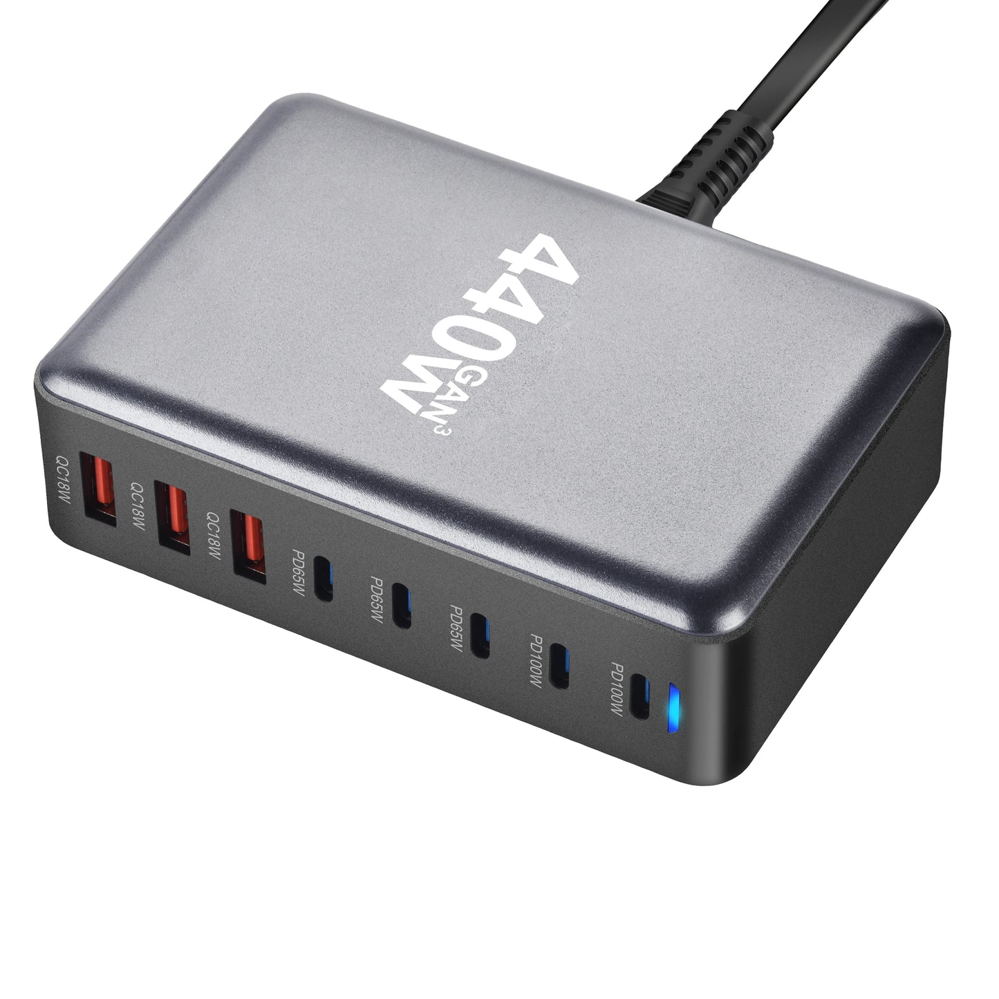 440W GaN USB C 8-Port PD Charger Fast For iPhone16 15