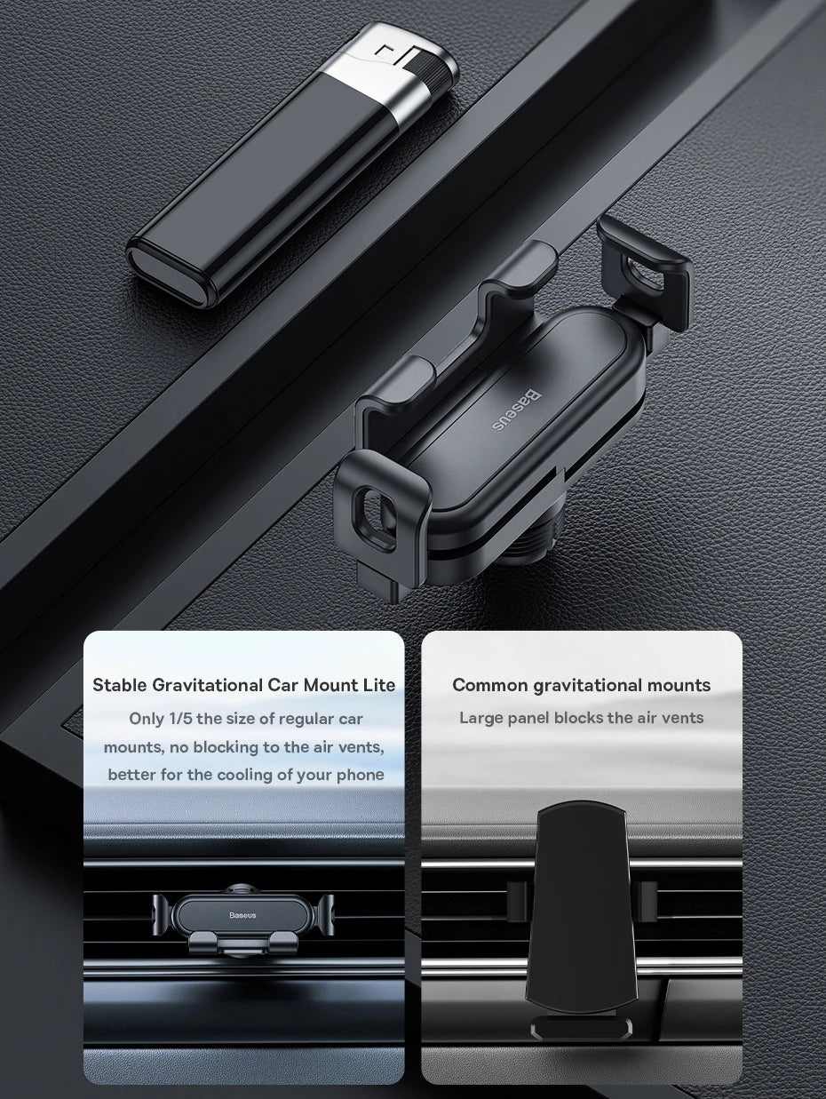 Baseus Phone Holder for Car Air Vent | Flexible Phone Stand