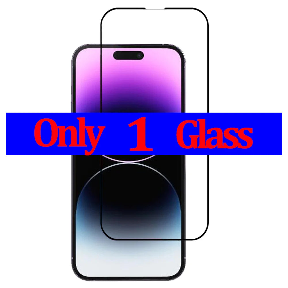 1~3 PCS protector pantalla For IPhone 16 15 14 13 12 11 Pro Max Tempered Glass iPhone 15 Pro max Screen Protector iPhone13 Mini Cristal templado iPhone14 PlusFilm iPhone15 ProMax Original Phone Film & Camera Protectors