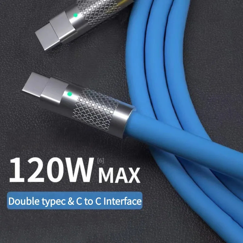 120W USB-C to USB-C Cable PD Type-C Charger Fast Charge