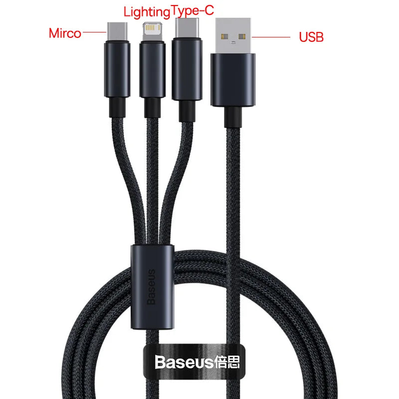 Baseus USB Cable For iPhone | Fast Charging Type C to Lightning